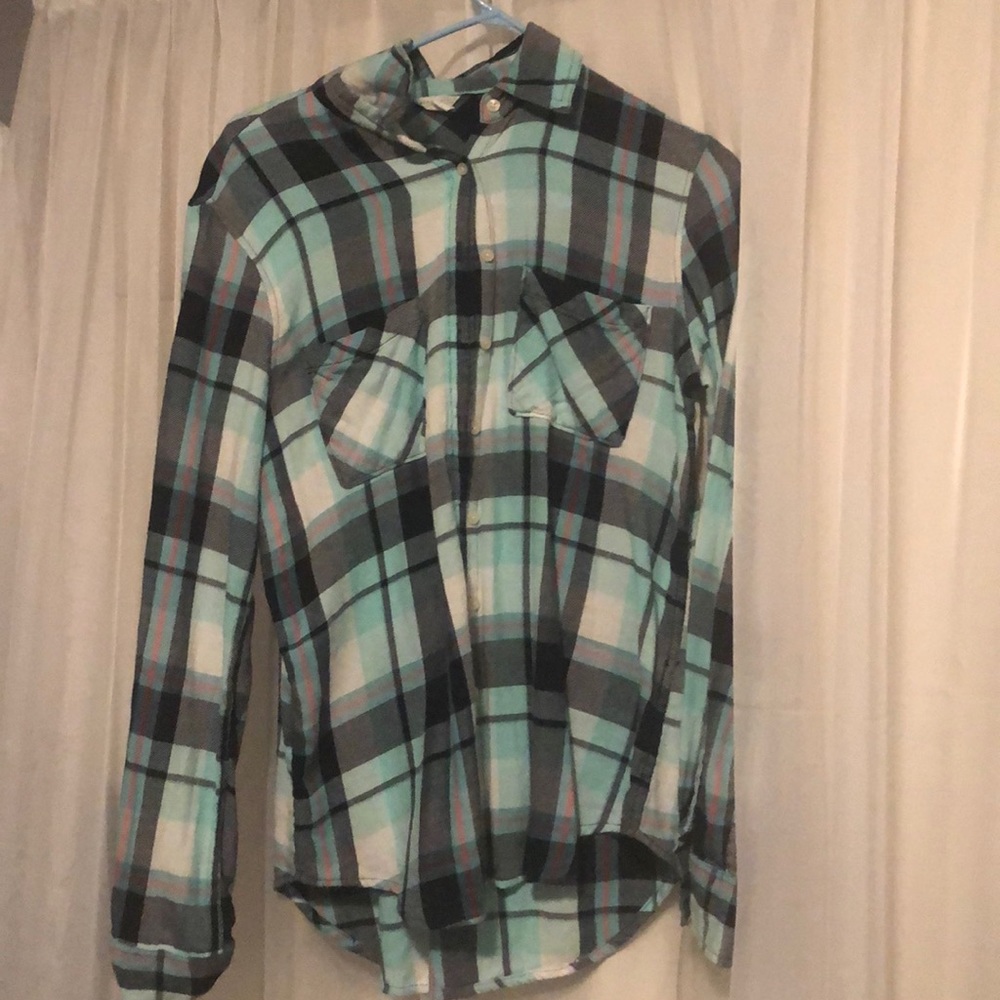 Plaid button down